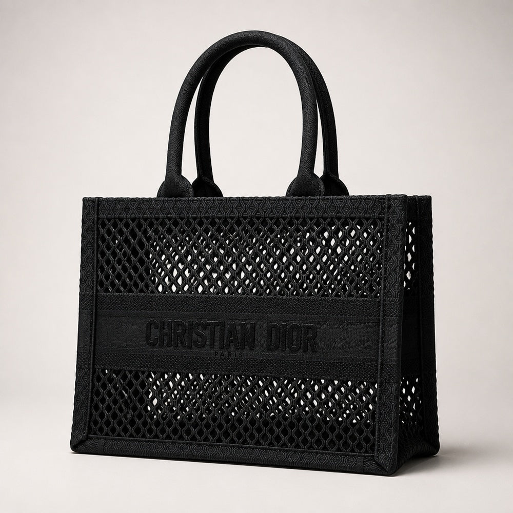 Dior Book Tote Macramé Negra