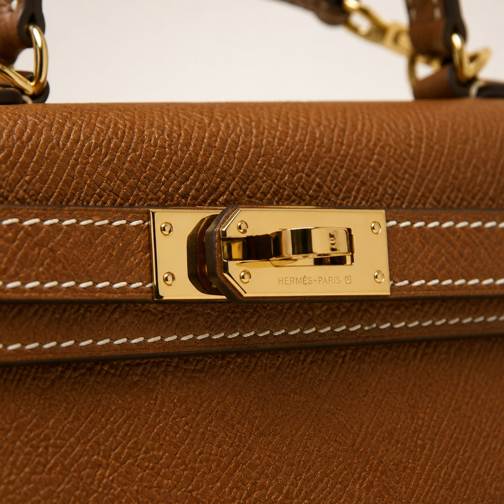 Hermès Kelly 20 Sellier Epsom Gold